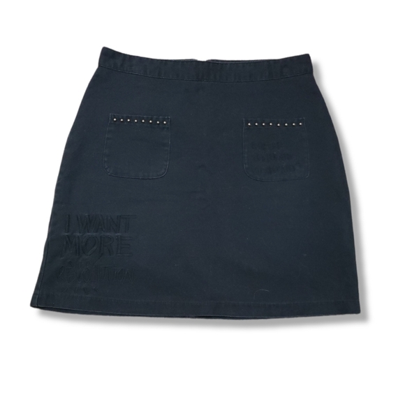 Desigual Black Denim Skirt - Picture 4 of 12